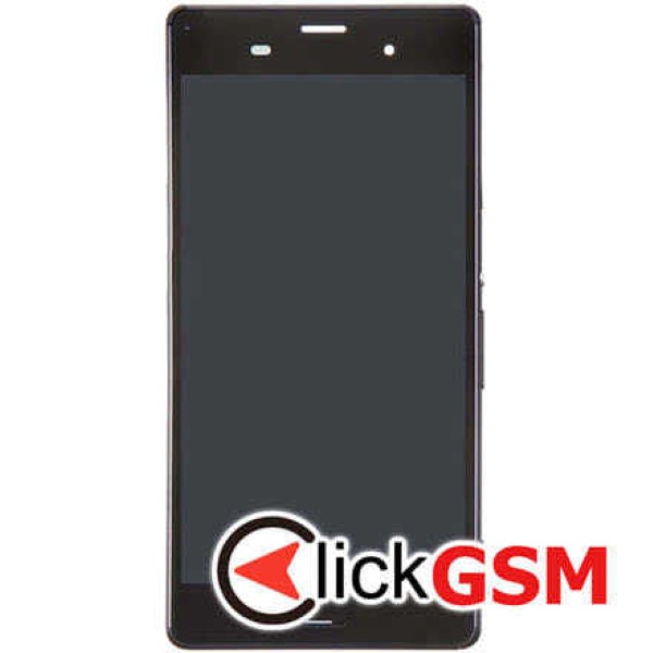 Piesa Display Cu Touchscreen Si Rama Negru Sony Xperia Z3 Dual 215e