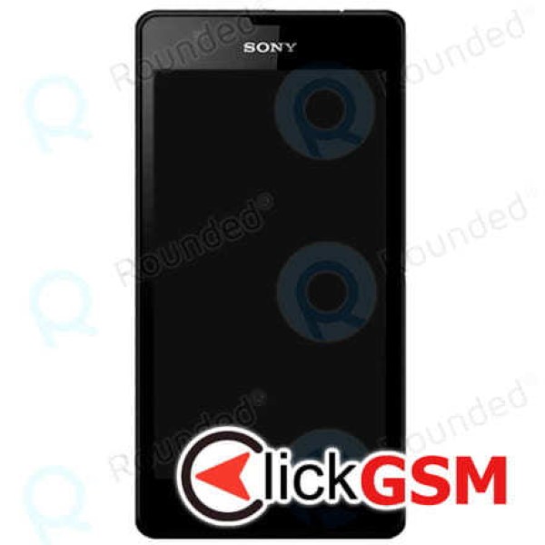 Piesa Display Cu Touchscreen Si Rama Negru Sony Xperia Zr 15yf