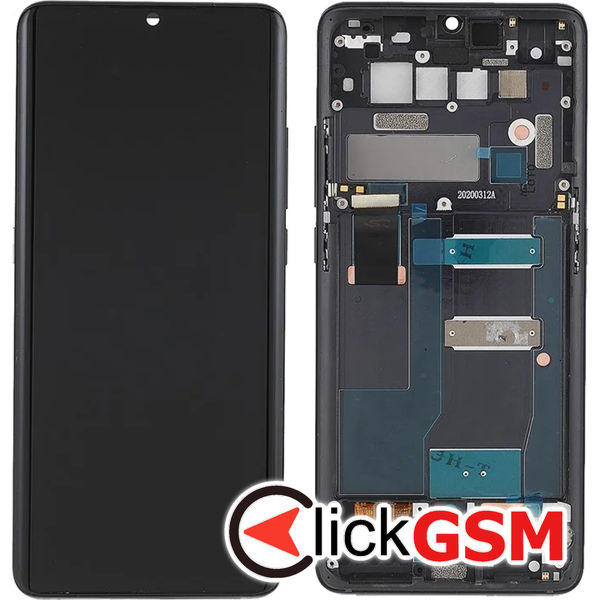 Piesa Display Cu Touchscreen Si Rama Negru Tcl 10 Pro 4v9d