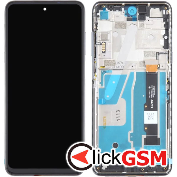 Piesa Display Cu Touchscreen Si Rama Negru Tcl 20 5g 4v9k