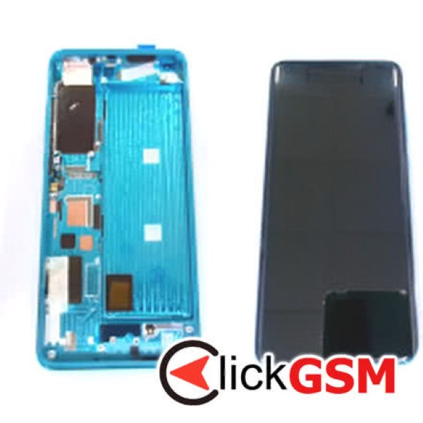 Piesa Piesa Display Cu Touchscreen Si Rama Negru Verde Xiaomi Mi 10 37n3