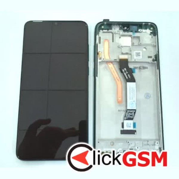 Piesa Display Cu Touchscreen Si Rama Negru Verde Xiaomi Redmi Note 8 Pro 3aea