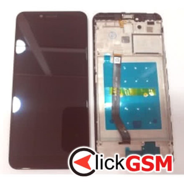 Piesa Display Cu Touchscreen Si Rama Negru Vernee M6 373a