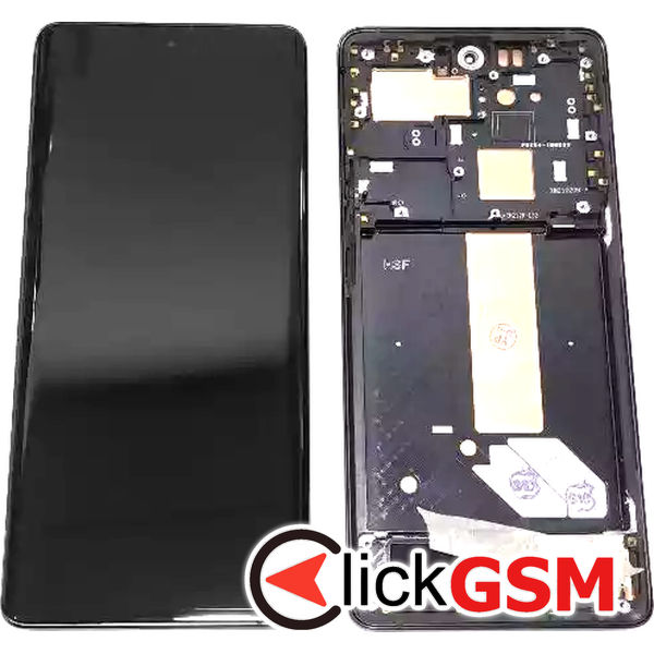 Piesa Display Cu Touchscreen Si Rama Negru Vivo X60 Pro 3048