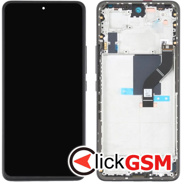 Piesa Display Cu Touchscreen Si Rama Negru Xiaomi 12 Lite 4w2z