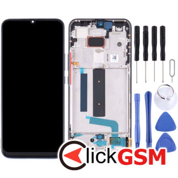 Piesa Piesa Display Cu Touchscreen Si Rama Negru Xiaomi Mi 10 Lite 5g 260g