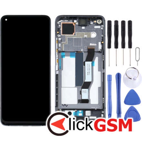 Piesa Display Cu Touchscreen Si Rama Negru Xiaomi Mi 10t Pro 25js