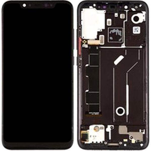 Xiaomi Mi 8 · For Xiaomi Mi 8 (6.21-inch) Grade S AMOLED Screen and Digitizer Assembly + Frame Spare Part (without Logo) - Black