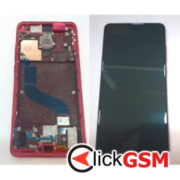 Piesa Display Cu Touchscreen Si Rama Negru Xiaomi Mi 9t 38kh