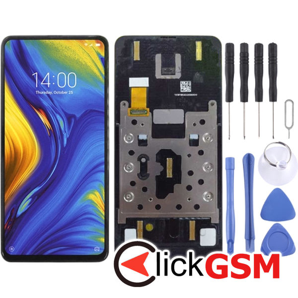 Piesa Piesa Display Cu Touchscreen Si Rama Negru Xiaomi Mi Mix 3 25yn