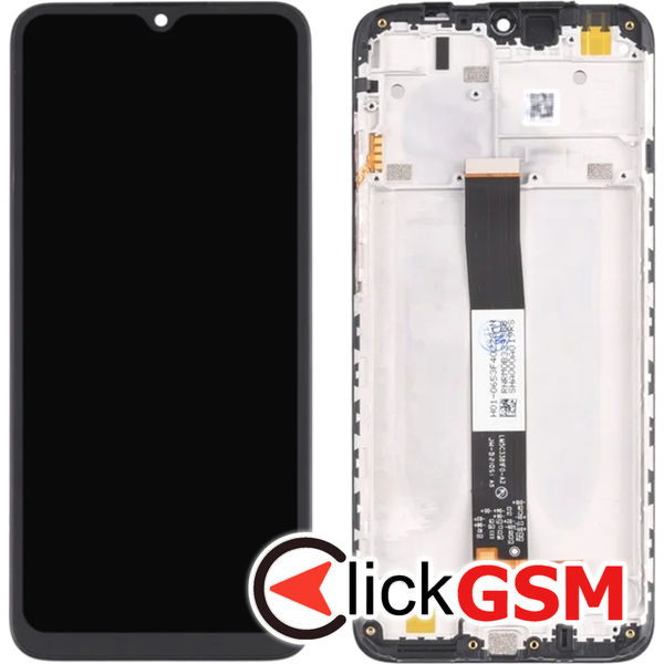 Piesa Display Cu Touchscreen Si Rama Negru Xiaomi Redmi 9a 4wzs