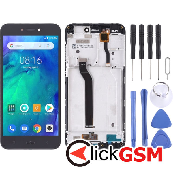 Piesa Display Cu Touchscreen Si Rama Negru Xiaomi Redmi Go 25j5