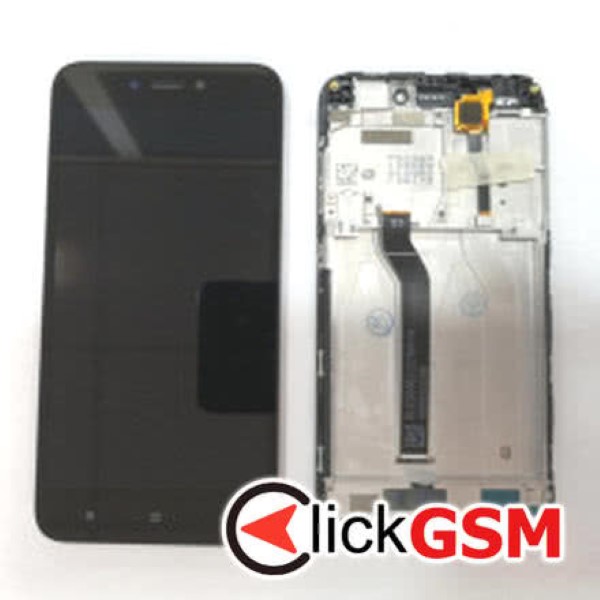 Piesa Display Cu Touchscreen Si Rama Negru Xiaomi Redmi Go 39t2