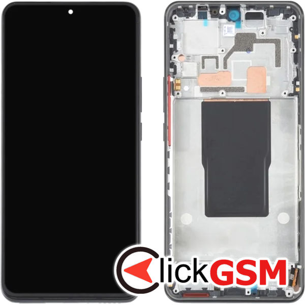 Piesa Display Cu Touchscreen Si Rama Negru Xiaomi Redmi K50 Ultra 4x5f