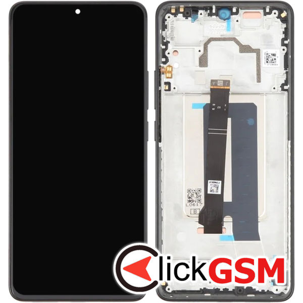 Piesa Display Cu Touchscreen Si Rama Negru Xiaomi Redmi K70e 5g 4x6g