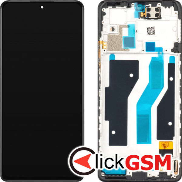 Piesa Display Cu Touchscreen Si Rama Negru Xiaomi Redmi Note 10 Pro 49n3