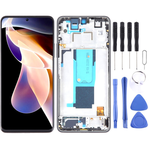 For Xiaomi Redmi Note 11 Pro+ 5G LCD Screen Digitizer Full Assembly with Frame(Black)