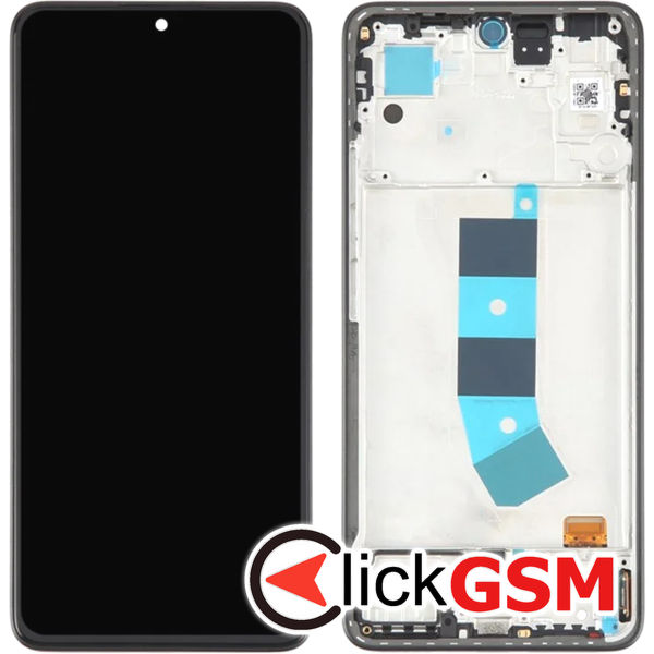 Piesa Display Cu Touchscreen Si Rama Negru Xiaomi Redmi Note 13 4g 4xe0