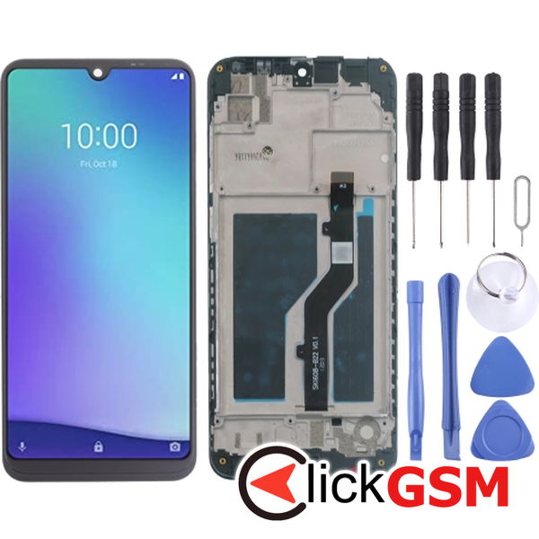 Piesa Piesa Display Cu Touchscreen Si Rama Negru Zte Blade A5 2020 1y91