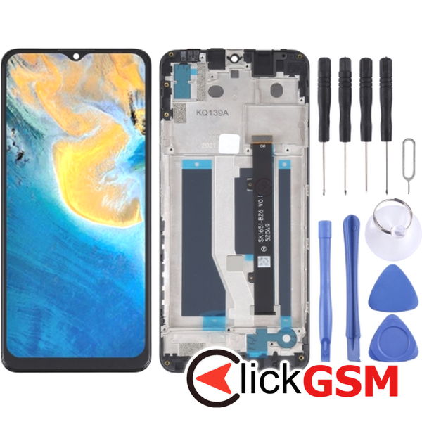 Piesa Display Cu Touchscreen Si Rama Negru Zte Blade A71 2uns