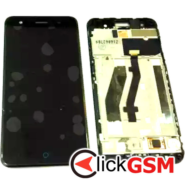 Piesa Display Cu Touchscreen Si Rama Negru Zte Blade V7 Lite 2mkp