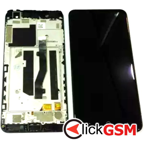 Piesa Display Cu Touchscreen Si Rama Negru Zte Blade V8 Mini 2mk0