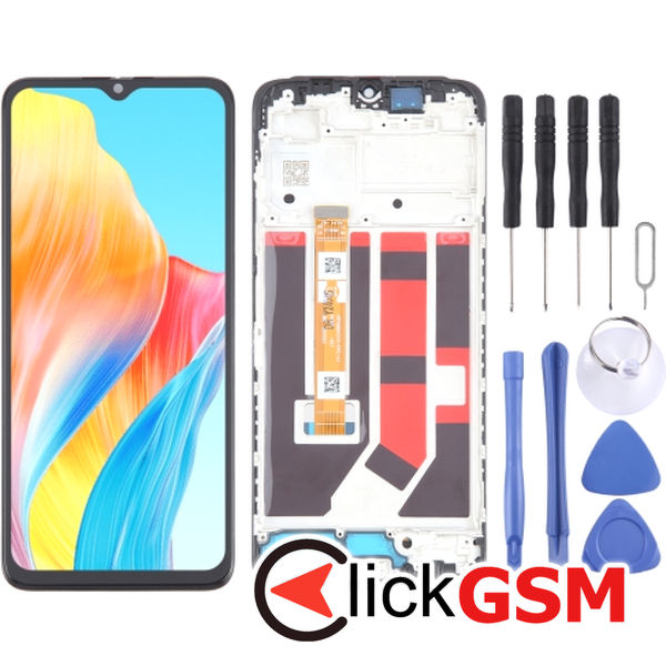 Piesa Piesa Display Cu Touchscreen Si Rama Oppo A18 4hfy