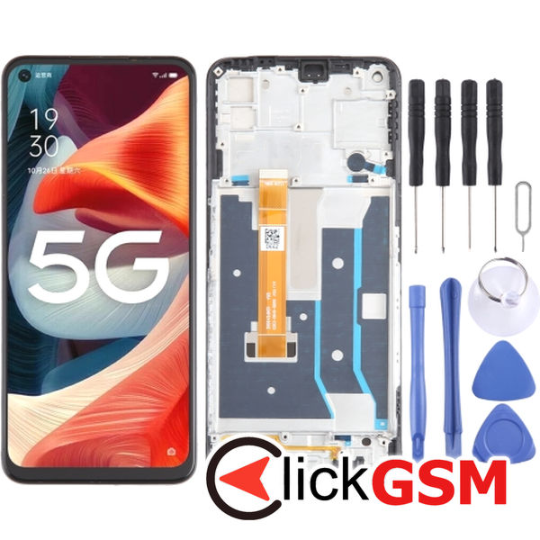 Piesa Display Cu Touchscreen Si Rama Oppo A53 5g 2zkq