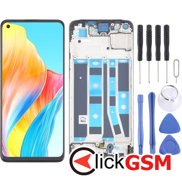 Piesa Piesa Display Cu Touchscreen Si Rama Oppo A78 4g 4hgd