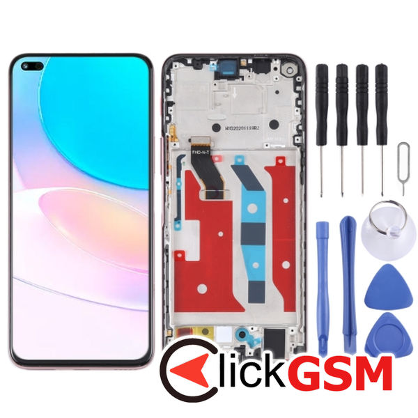 Piesa Display Cu Touchscreen Si Rama Pink Huawei Nova 8i 4ne8