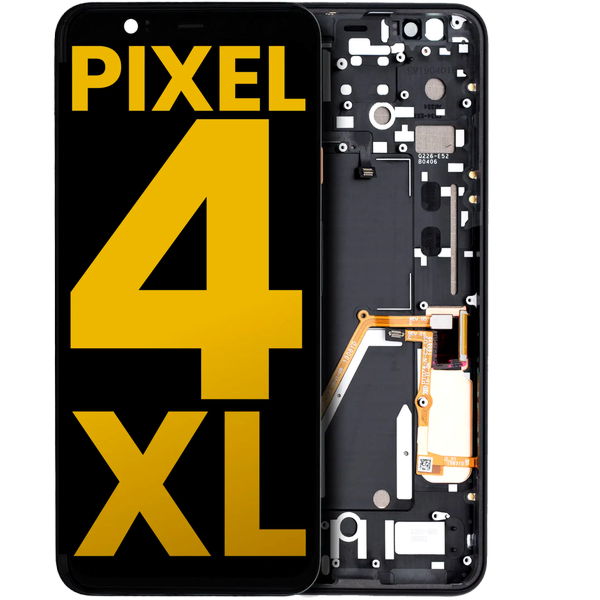 OLED Assembly With Frame For Google Pixel 4 XL (Refurbished) (Oh So Orange Power Button)