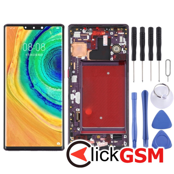 Piesa Piesa Display Cu Touchscreen Si Rama Purple Huawei Mate 30 Pro 24ql