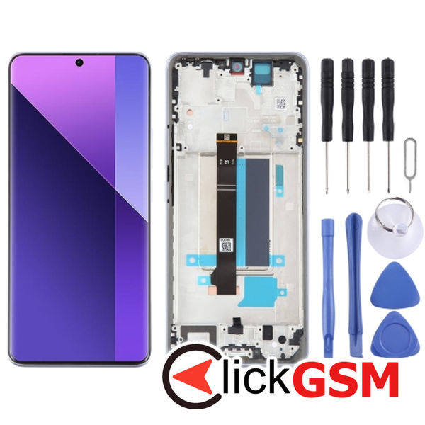 Piesa Piesa Display Cu Touchscreen Si Rama Purple Xiaomi Redmi Note 13 Pro.plus 49at