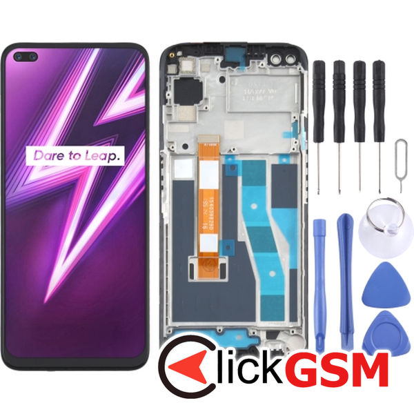 Piesa Piesa Display Cu Touchscreen Si Rama Realme 6 Pro 1xt8