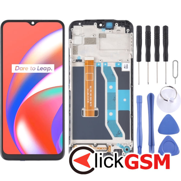 Piesa Piesa Display Cu Touchscreen Si Rama Realme C12 1xpq