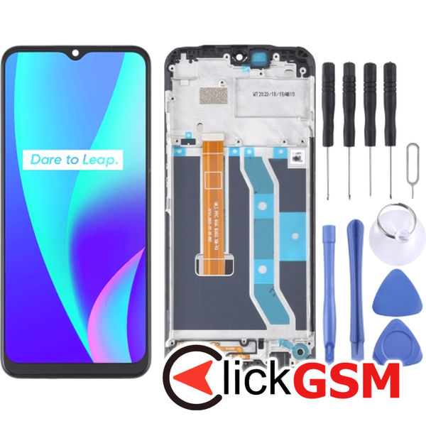 Piesa Piesa Display Cu Touchscreen Si Rama Realme C15 1ws0