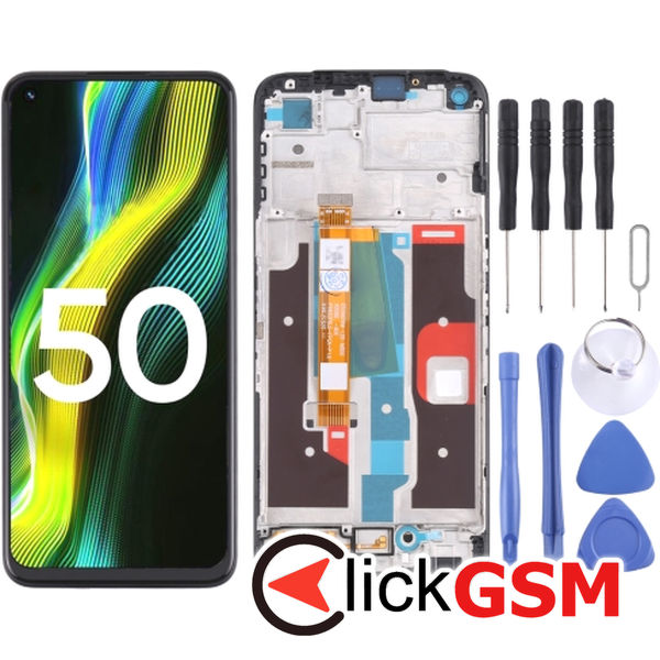 Piesa Piesa Display Cu Touchscreen Si Rama Realme Narzo 50 49cp