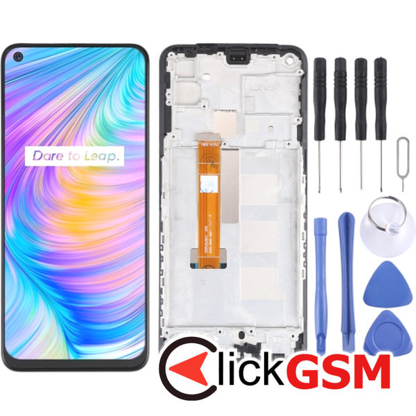 Piesa Display Cu Touchscreen Si Rama Realme Q2 1xpm