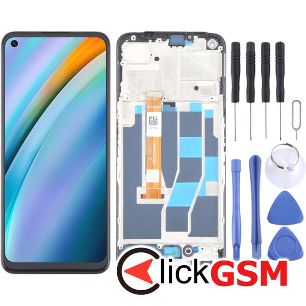 Piesa Piesa Display Cu Touchscreen Si Rama Realme Q3s 49dh