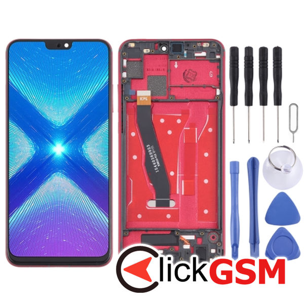 Piesa Piesa Display Cu Touchscreen Si Rama Red Honor 8x 2c2p