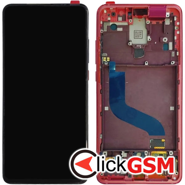 Piesa Display Cu Touchscreen Si Rama Red Xiaomi Mi 9t 4xwy