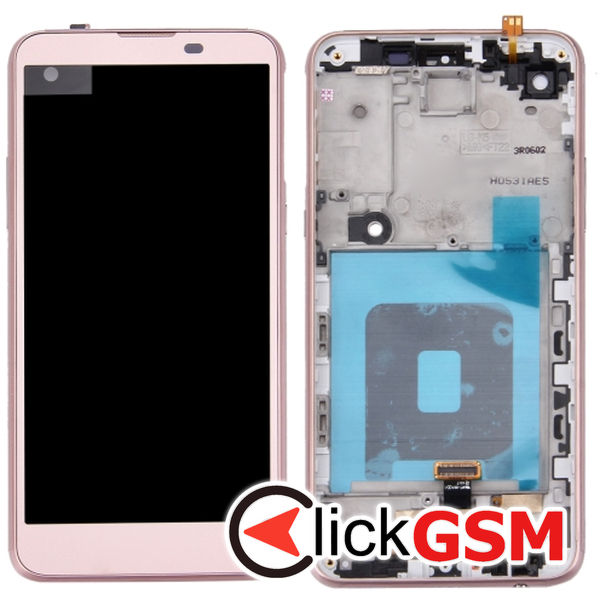 Piesa Piesa Display Cu Touchscreen Si Rama Rose Gold Lg X Screen 4nm2