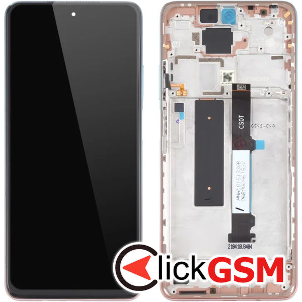 Piesa Display Cu Touchscreen Si Rama Roz Albastru Xiaomi Redmi Note 9 Pro 4xlg