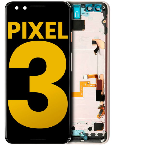 OLED Assembly With Frame For Google Pixel 3 (Refurbished) (Pink)