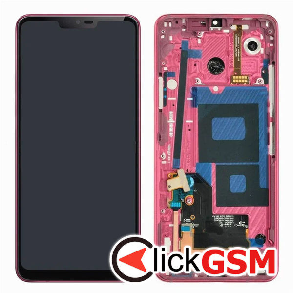 Piesa Display Cu Touchscreen Si Rama Roz Lg G7 Thinq 4st8