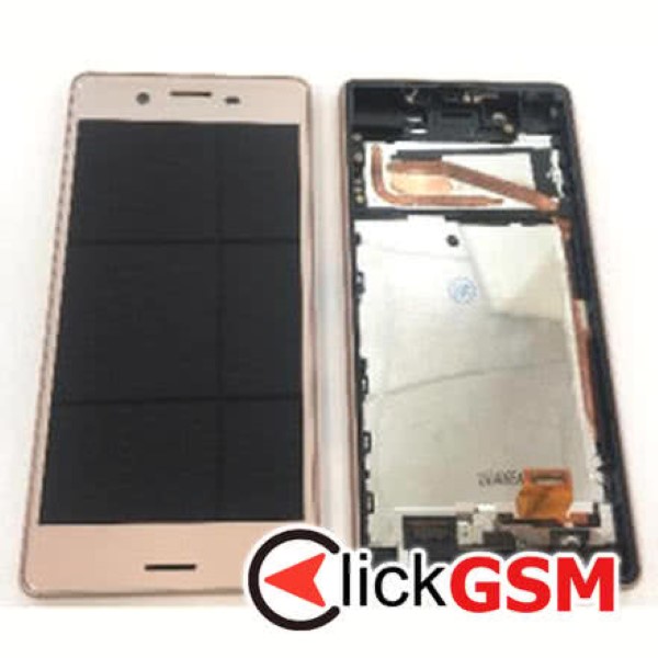 Piesa Display Cu Touchscreen Si Rama Roz Sony Xperia X 36ku