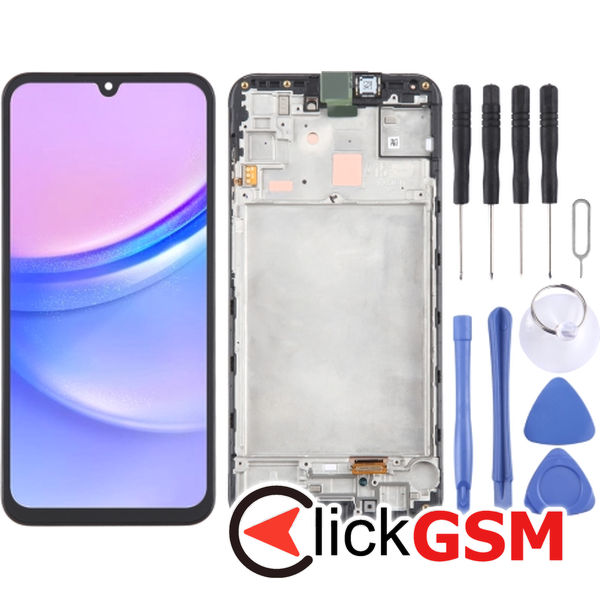 Piesa Piesa Display Cu Touchscreen Si Rama Samsung Galaxy A15 4o0d