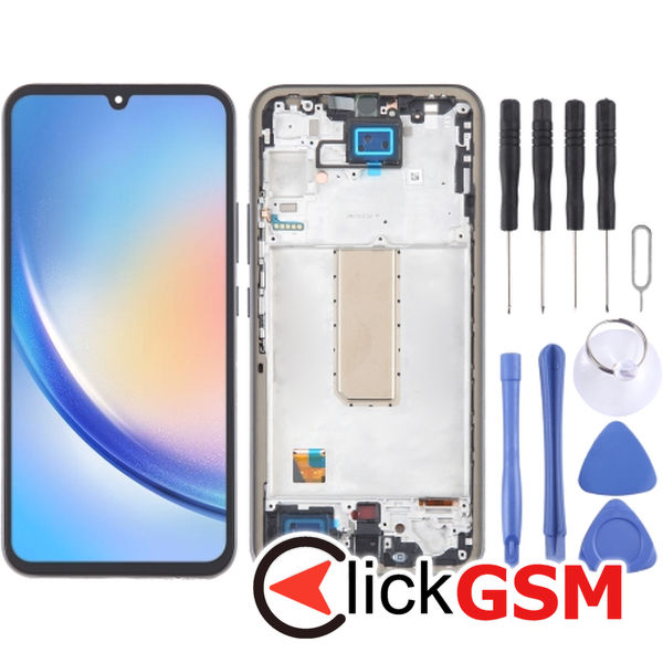 Piesa Piesa Display Cu Touchscreen Si Rama Samsung Galaxy A34 5g 4eyw