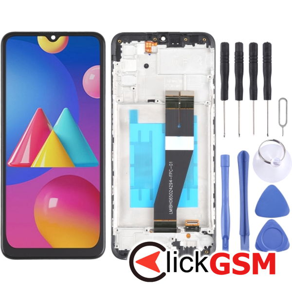 Piesa Piesa Display Cu Touchscreen Si Rama Samsung Galaxy M02s 4f03