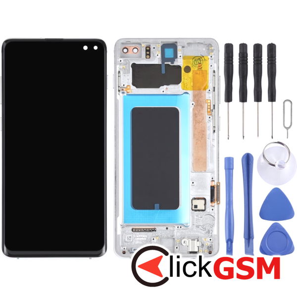 Piesa Display Cu Touchscreen Si Rama Samsung Galaxy S10.plus 4ejn